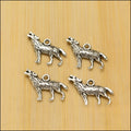 Zinc Alloy Wolf Charm Pendant for DIY Necklace Bracelet Jewelry Making view 4