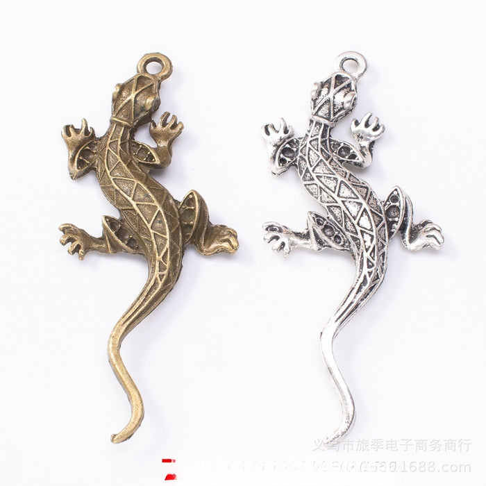 Zinc Alloy Lizard Charm Pendant No.804024 for DIY Necklace Bracelet Jewelry Making