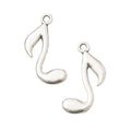 Zinc Alloy Music Note Charm Pendant No.081501 for DIY Necklace Bracelet Jewelry Making view 3