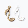 Zinc Alloy Music Note Charm Pendant No.081501 for DIY Necklace Bracelet Jewelry Making view 1