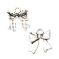 Zinc Alloy Bow Charm Pendant No.764171 for DIY Necklace Bracelet Jewelry Making view 3