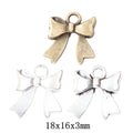Zinc Alloy Bow Charm Pendant No.764171 for DIY Necklace Bracelet Jewelry Making view 1