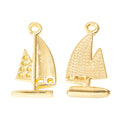 Zinc Alloy Sailboat Charm Pendant No.949275 for DIY Necklace Bracelet Jewelry Making view 3