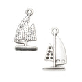Zinc Alloy Sailboat Charm Pendant No.949275 for DIY Necklace Bracelet Jewelry Making view 2