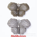 Zinc Alloy Butterfly Charm Pendant No.061575 for DIY Necklace Bracelet Jewelry Making view 1