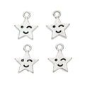 Zinc Alloy Five Point Star Charm Pendant No.061564 for DIY Necklace Bracelet Jewelry Making view 3