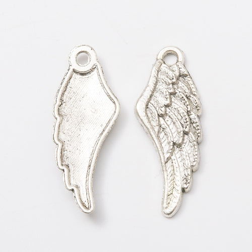 Zinc Alloy Wings Charm Pendant No.097675 for DIY Necklace Bracelet Jewelry Making