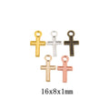 Zinc Alloy Cross Charm Pendant No.689879 for DIY Necklace Bracelet Jewelry Making view 1