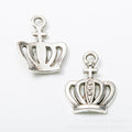 Zinc Alloy Crown Charm Pendant No.801792 for DIY Necklace Bracelet Jewelry Making view 3