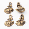 Zinc Alloy Swan Charm Pendant No.621547 for DIY Necklace Bracelet Jewelry Making view 3