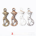 Zinc Alloy Cat Charm Pendant No.697305 for DIY Necklace Bracelet Jewelry Making view 1