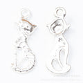 Zinc Alloy Cat Charm Pendant No.697305 for DIY Necklace Bracelet Jewelry Making view 3