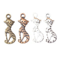 Zinc Alloy Cat Charm Pendant No.697305 for DIY Necklace Bracelet Jewelry Making view 5
