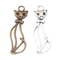 Zinc Alloy Cat Charm Pendant No.981225 for DIY Necklace Bracelet Jewelry Making view 4