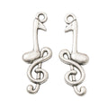 Zinc Alloy Music Note Charm Pendant No.782233 for DIY Necklace Bracelet Jewelry Making view 2