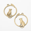 Zinc Alloy Cat And Mouse Charm Pendant for DIY Necklace Bracelet Jewelry Making view 3