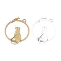 Zinc Alloy Cat And Mouse Charm Pendant for DIY Necklace Bracelet Jewelry Making view 4