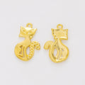 Zinc Alloy Cat Charm Pendant No.200792 for DIY Necklace Bracelet Jewelry Making view 3
