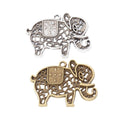 Zinc Alloy Elephant Charm Pendant No.205547 for DIY Necklace Bracelet Jewelry Making view 4