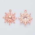 Zinc Alloy Sun Charm Pendant No.076544 for DIY Necklace Bracelet Jewelry Making view 4