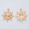Zinc Alloy Sun Charm Pendant No.076544 for DIY Necklace Bracelet Jewelry Making view 2