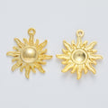 Zinc Alloy Sun Charm Pendant No.076544 for DIY Necklace Bracelet Jewelry Making view 3