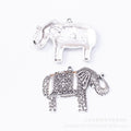 Zinc Alloy Elephant Charm Pendant No.329085 for DIY Necklace Bracelet Jewelry Making view 2