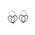 Zinc Alloy Heart Lock Charm Pendant No.832219 for DIY Necklace Bracelet Jewelry Making view 2