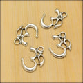 Silver Zinc Alloy 3D Shape Charm Pendant for DIY Necklace Bracelet Jewelry Making view 2