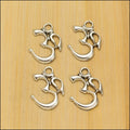 Silver Zinc Alloy 3D Shape Charm Pendant for DIY Necklace Bracelet Jewelry Making view 1
