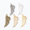 Zinc Alloy Wing Charm Pendant No.481946 for DIY Necklace Bracelet Jewelry Making view 5