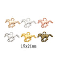 Zinc Alloy Horse Charm Pendant No.701017 for DIY Necklace Bracelet Jewelry Making view 1