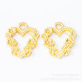 Zinc Alloy Heart Charm Pendant No.079994 for DIY Necklace Bracelet Jewelry Making view 2