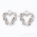 Zinc Alloy Heart Charm Pendant No.079994 for DIY Necklace Bracelet Jewelry Making view 3