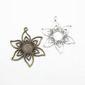 10mm Zinc Alloy Sunflower Charm Pendant for DIY Necklace Bracelet Jewelry Making view 4