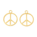 Zinc Alloy Peace Sign Charm Pendant No.252575 for DIY Necklace Bracelet Jewelry Making view 4