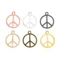 Zinc Alloy Peace Sign Charm Pendant No.252575 for DIY Necklace Bracelet Jewelry Making view 5