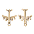 Zinc Alloy Airplane Charm Pendant No.056446 for DIY Necklace Bracelet Jewelry Making view 3