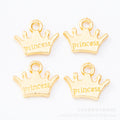 Zinc Alloy Crown Charm Pendant No.024915 for DIY Necklace Bracelet Jewelry Making view 3