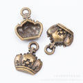 Zinc Alloy Crown Charm Pendant No.781139 for DIY Necklace Bracelet Jewelry Making view 3