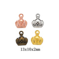 Zinc Alloy Crown Charm Pendant No.781139 for DIY Necklace Bracelet Jewelry Making view 1