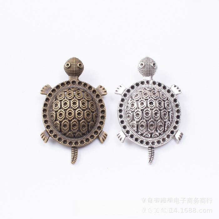 Zinc Alloy Turtle Charm Pendant No.957222 for DIY Necklace Bracelet Jewelry Making