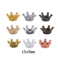 Zinc Alloy Crown Charm Pendant No.652510 for DIY Necklace Bracelet Jewelry Making view 1
