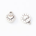 Zinc Alloy Heart Charm Pendant No.086053 for DIY Necklace Bracelet Jewelry Making view 4