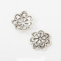 Floral Bead Cap Metal Jewelry Components in 10 Distinct Finishes view 11