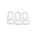Zinc Alloy Heart Lock Charm Pendant for DIY Necklace Bracelet Jewelry Making view 4