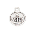 Zinc Alloy Crown Disc Charm Pendant for DIY Necklace Bracelet Jewelry Making view 5