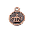 Zinc Alloy Crown Disc Charm Pendant for DIY Necklace Bracelet Jewelry Making view 3