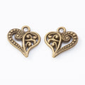 Zinc Alloy Heart Charm Pendant No.091160 for DIY Necklace Bracelet Jewelry Making view 2
