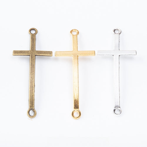 Zinc Alloy Cross Charm Pendant No.322105 for DIY Necklace Bracelet Jewelry Making